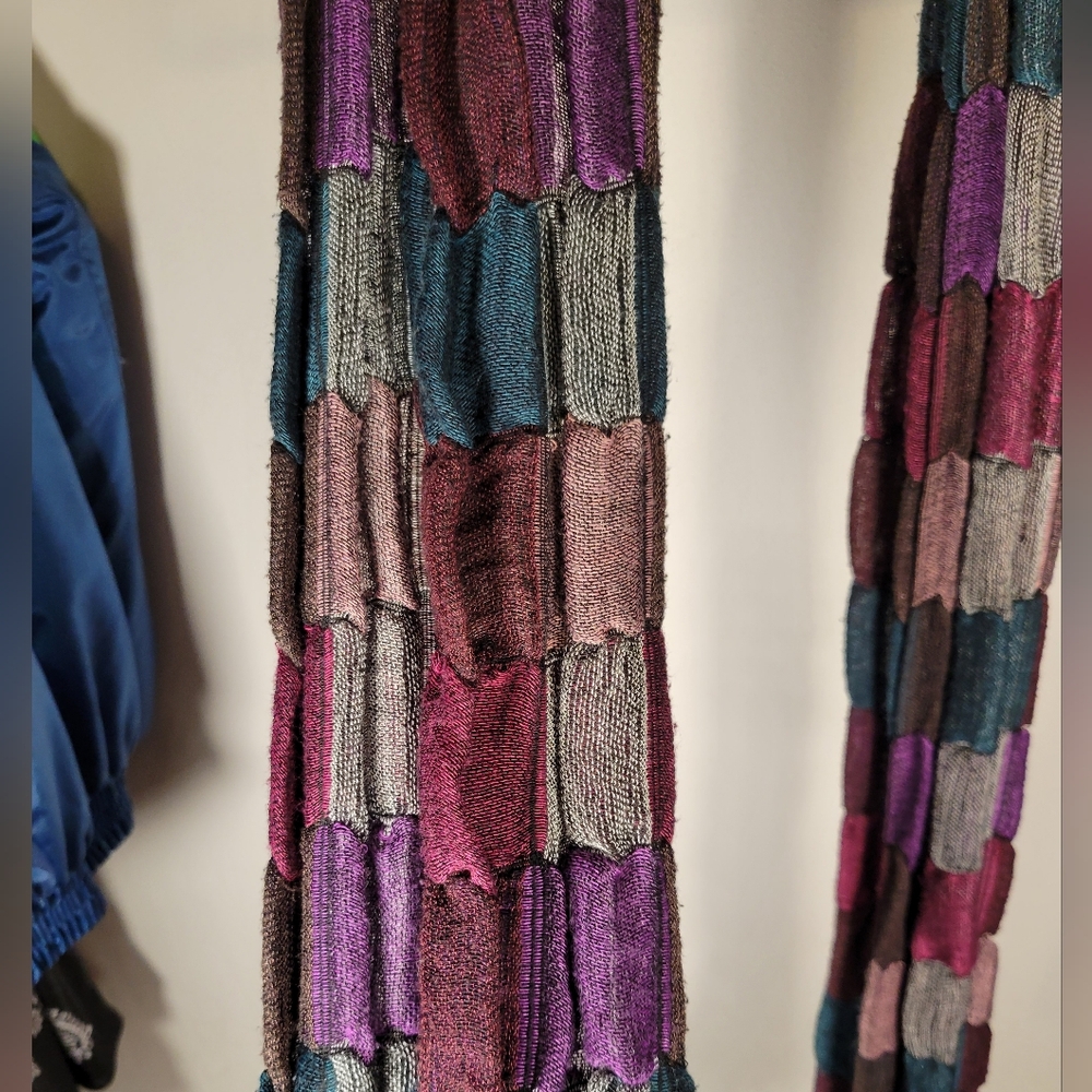 Multicolor Patchwork Scarf - Picture 2 of 5